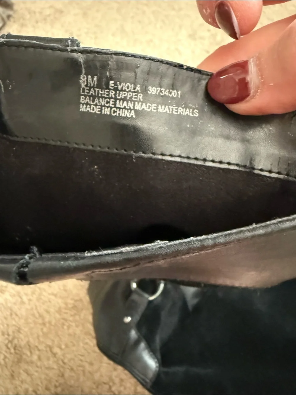 Black Women's Etienne Aigner Knee-High Leather & Suede Riding Boots
